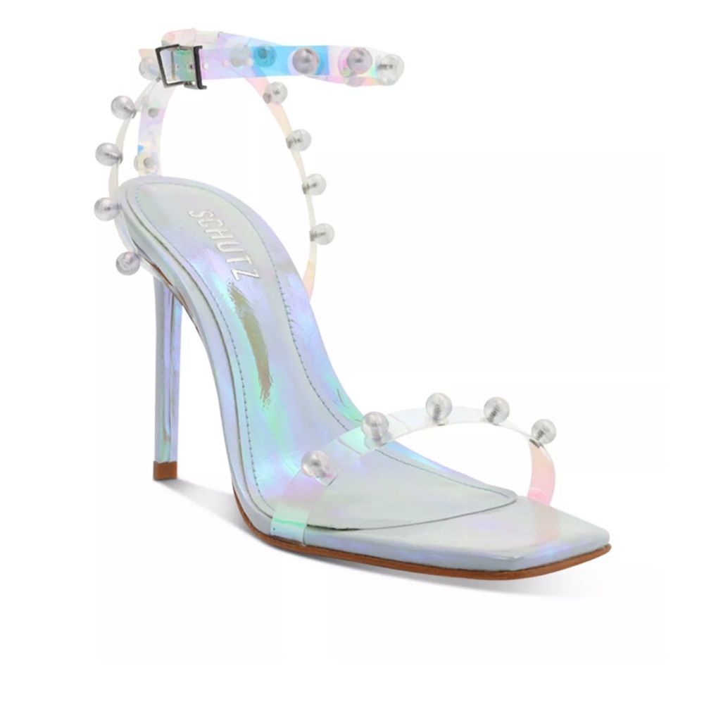 Schutz Pietra Ankle Strap Embellished Sandals